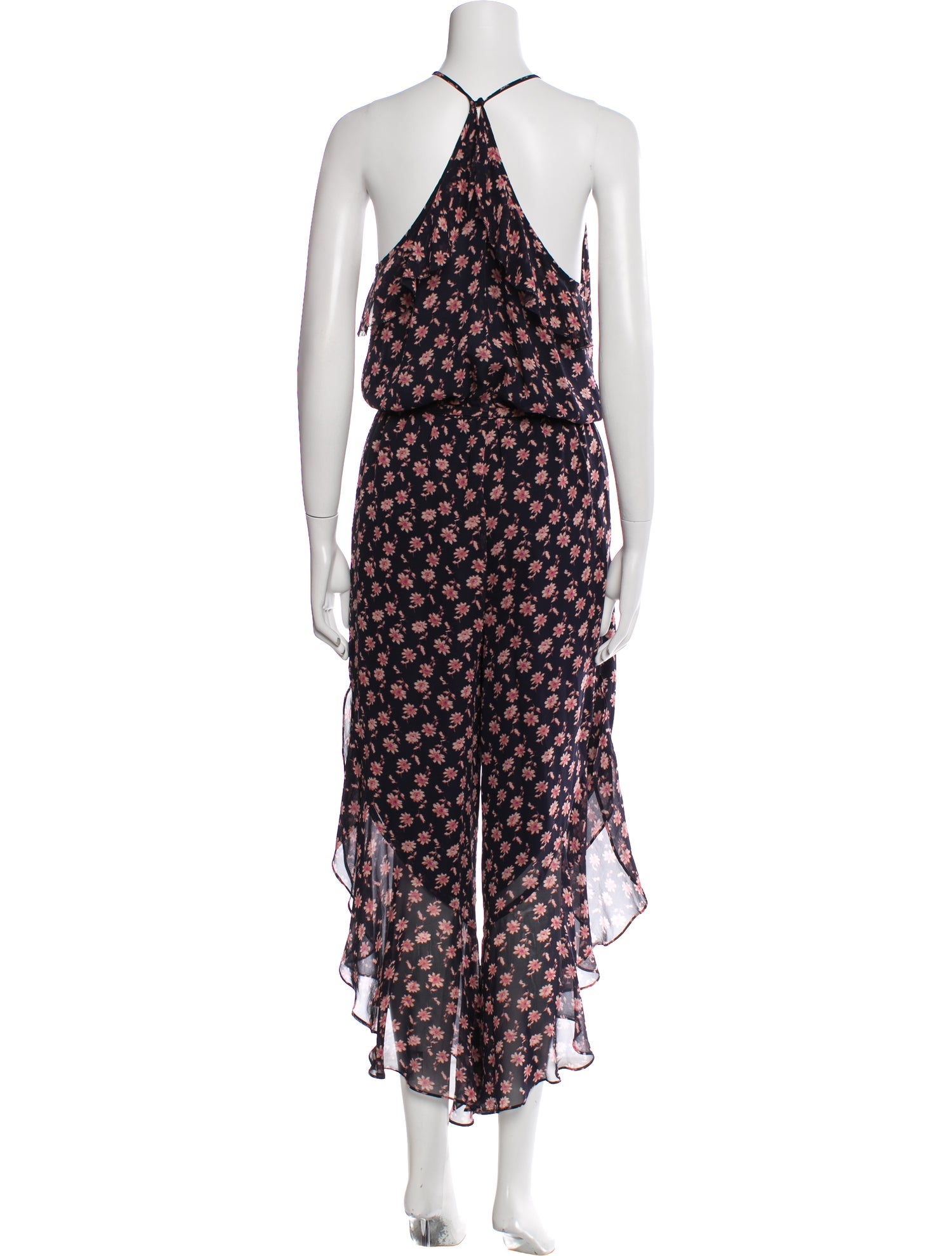 Joie Silk Floral Print Jumpsuit
